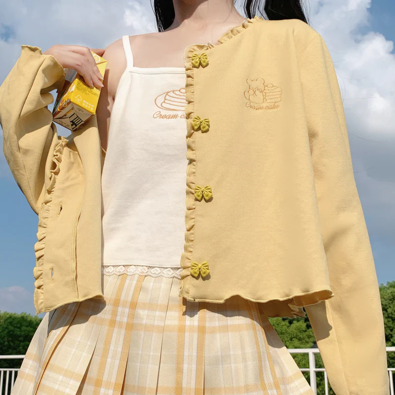 Soft Sling Floral Button Long Sleeve Cardigan Set   HA0392 - Image 3